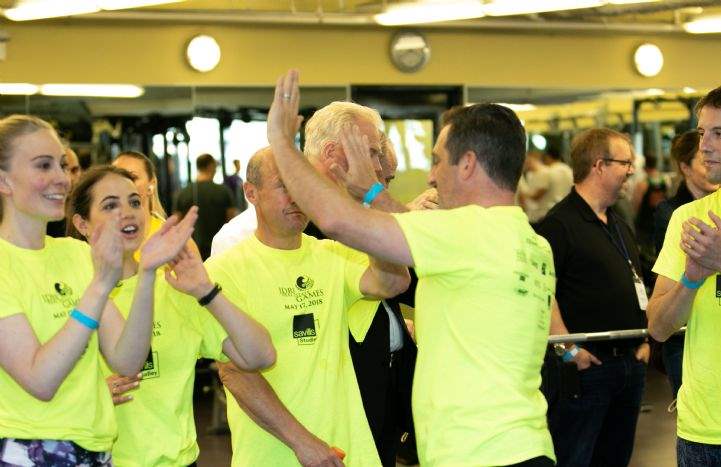 Savills USA  Sore muscles for a good cause