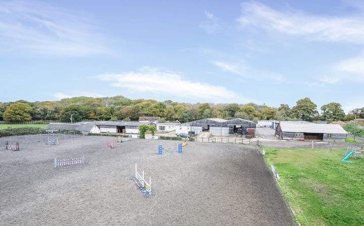 All-weather sand school, Newbarn Farm, Rusper, Horsham, West Sussex