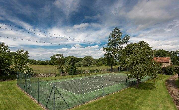 Tennis court, Appleton House, Malton, North Yorkshire 