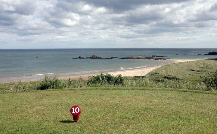 The links course at Bay of Cruden, north of Aberdeen