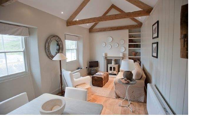 Sitting room, The Blue House, Portloe, Cornwall