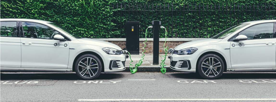 Electric cars charging