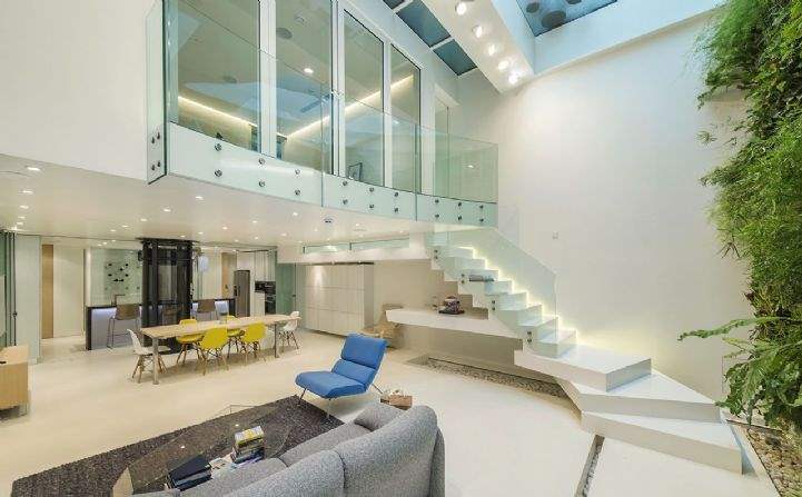 Open-plan living area, Elvaston Mews, London SW7