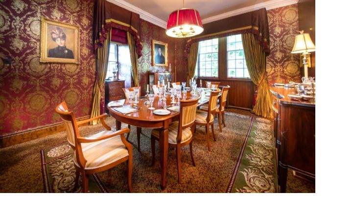 Dining room, Kilmaronock House, Gartochan