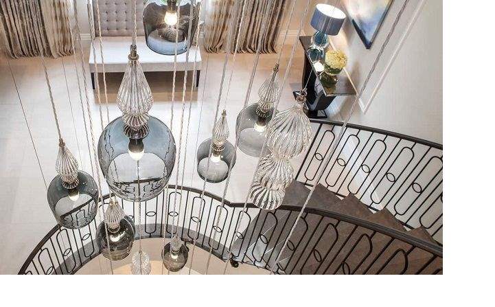 Kings Oak Staircases and Chandelier