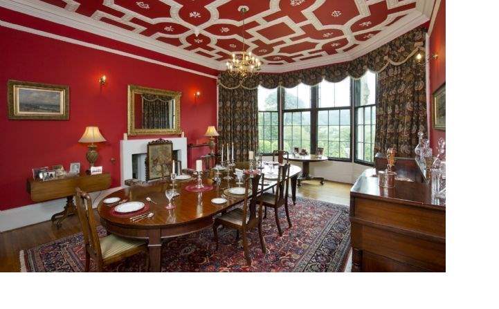 Dining room, Kirna House, Walkerburn, Peeblesshire