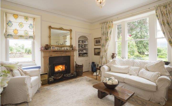 Sitting room, Leanach House, Culloden Moor, Inverness 