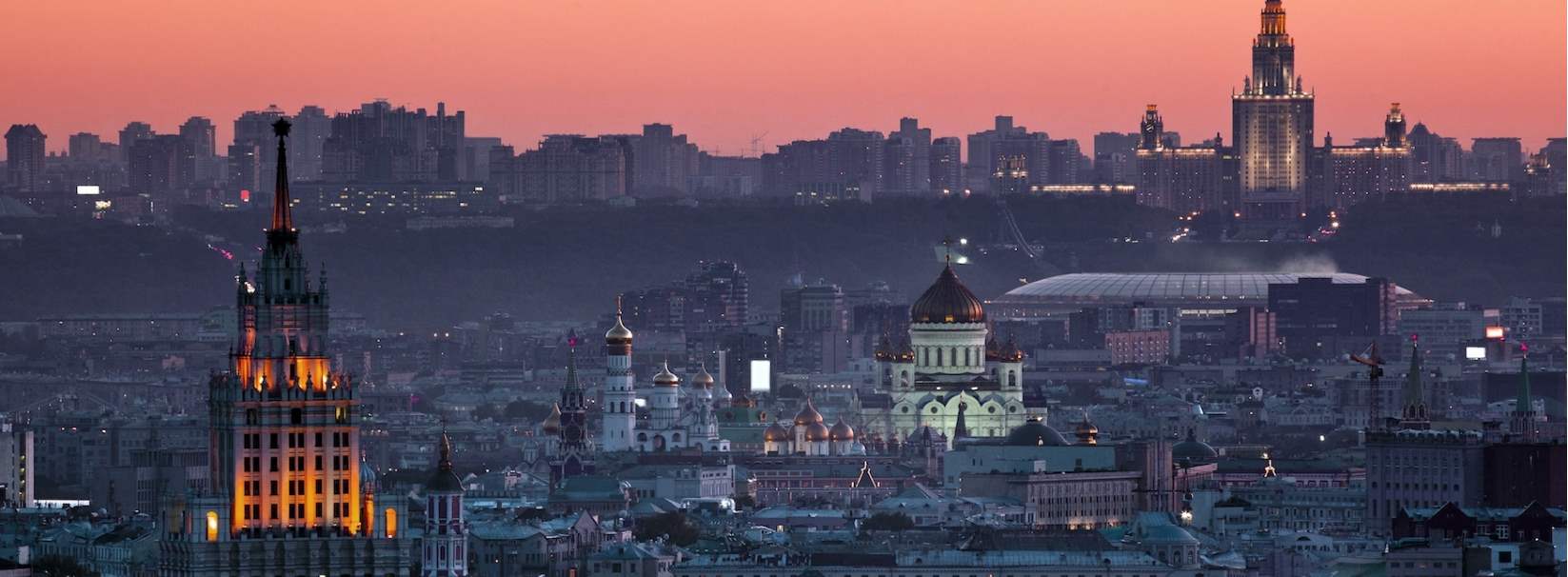 Moscow aerial view