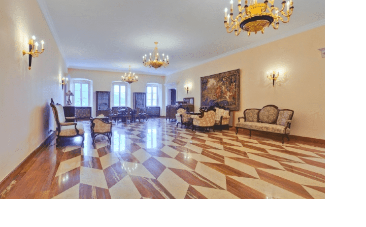 Reception room Tripkovic Palace Montenegro