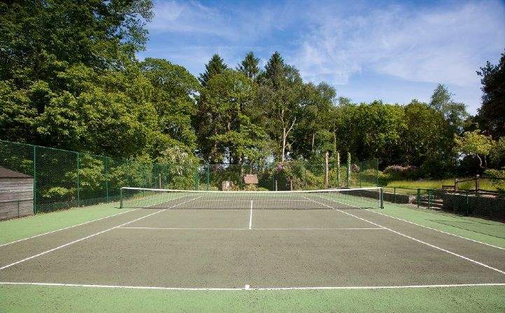 Tennis court, Rose Lawn Coppice, Ashington, Wimborne