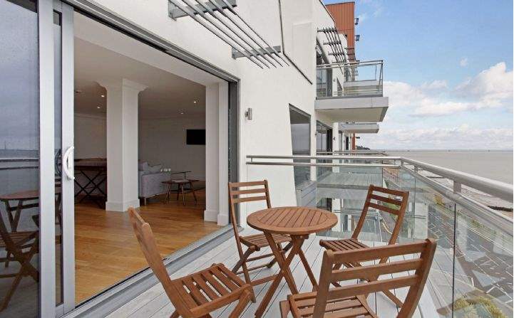 Front apartment balcony, The Shore, Westcliff on Sea, Essex