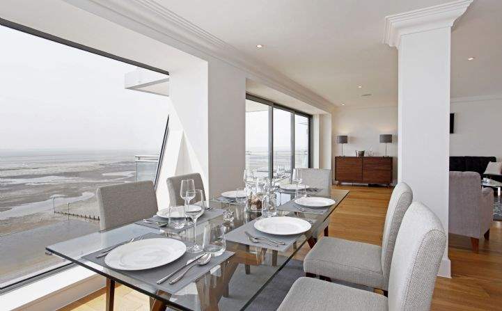 Front apartment dining area, The Shore, Westcliff on Sea, Essex 