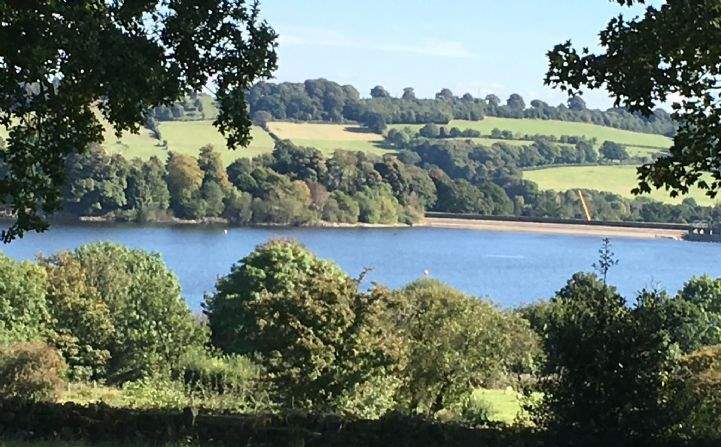 View from the plot, Woolley Moor, Ogston, Derbyshire 